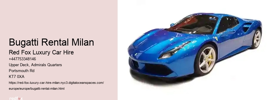 Bugatti Rental Milan